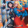 DC MARVEL SUPERMAN SPIDER-MAN #1 (ONE SHOT) CVR M STANLEY ARTGERM LAU SUPERGIRL & SILK CARD STOCK VAR
