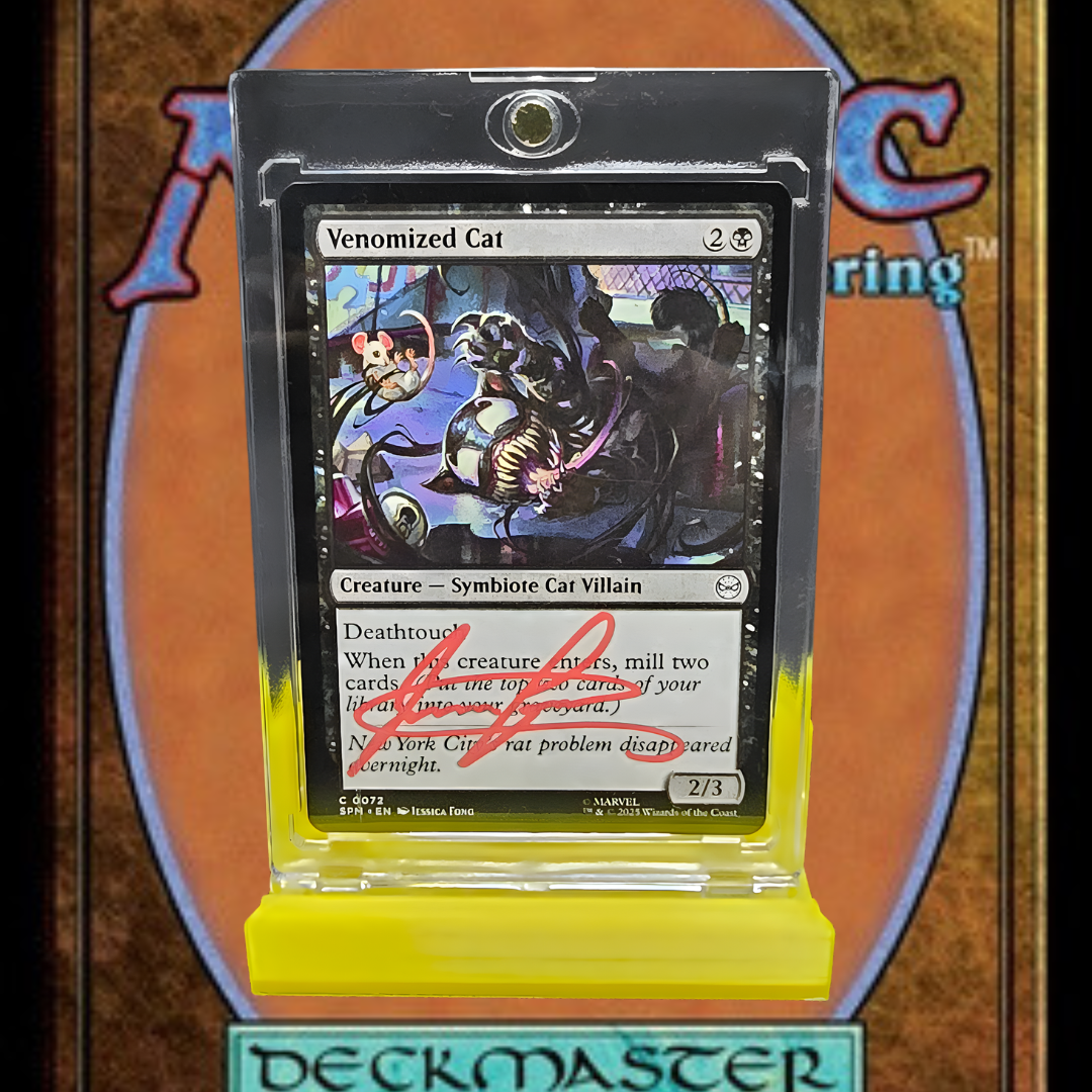 Signed Venomized Cat Magic TCG- Jessica Fong